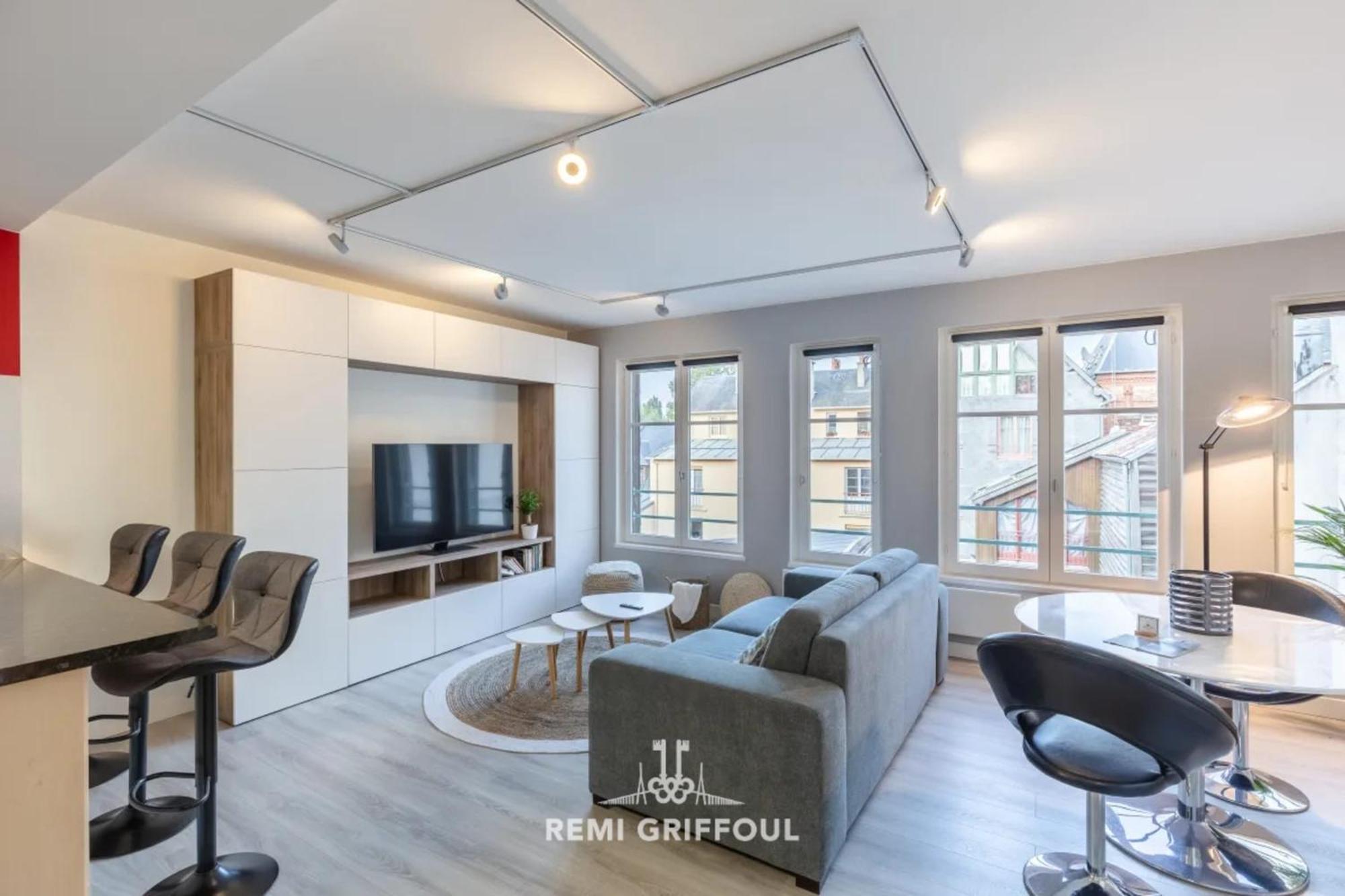 Appartement Les Armateurs - Pretty Nugget Downtown - 2 P - Private parking à Honfleur Extérieur photo